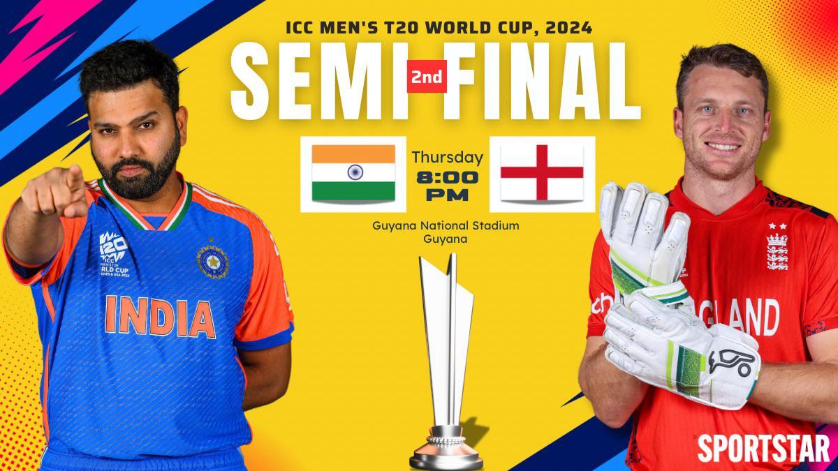 India vs England Live Score, T20 World Cup 2024 semifinal: ENG wins toss and opts to bowl; India plays same playing XI